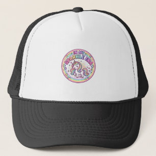 Eenhoorn In Mijn Glitter Tijdperk Grappige Print o Trucker Pet