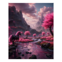 Eenhoorn in Roze