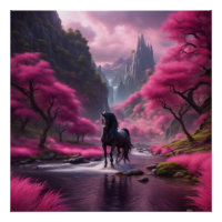 Eenhoorn in Roze
