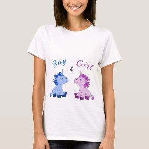 Eenhoorn Jongen en Meisje Tweeling T-shirt