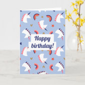 Eenhoorn Kaart (Gele Bloem)