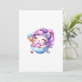 eenhoorn kaart (Staand voorkant)