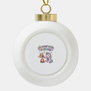 Eenhoorn Kampvuur Verhaal Eenhoorn Betoverende POD Keramische Bal Ornament