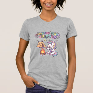 Eenhoorn Kampvuur Verhaal Eenhoorn Betoverende POD T-shirt