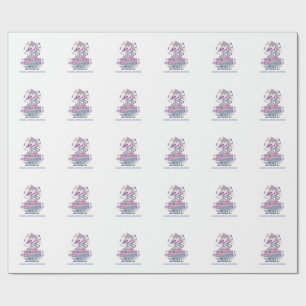 Eenhoorn Karaoke Nacht Vette Typografie Product Gr Cadeaupapier