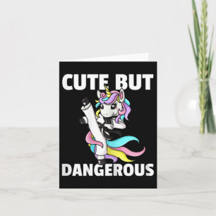 Eenhoorn Karate Gift Girl Taekwondo Jiu Jitsu MMA Kaart