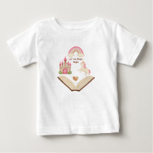 Eenhoorn Kasteel Regenboog Meisje Shirt | Sprookje