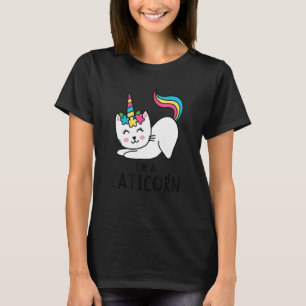Eenhoorn Kat Ik ben een Caticorn Meisje Eenhoorn L T-shirt