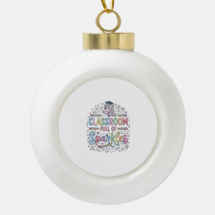 Eenhoorn klaslokaal vol glitters Originele Merch  Keramische Bal Ornament