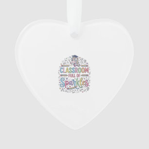 Eenhoorn Klaslokaal Vol met Glitters Originele Mer Ornament