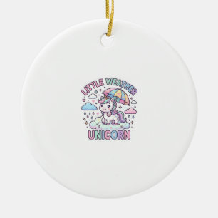 Eenhoorn Klein Weer Eenhoorn Grafisch Ontwerp Wit Keramisch Ornament