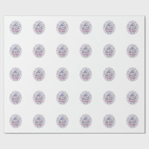 Eenhoorn Kleine Atleet Grote Magie Speelse Print o Cadeaupapier