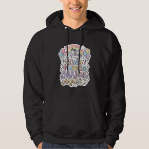 Eenhoorn Kleine Mens Magische Premium Vector Vect Hoodie