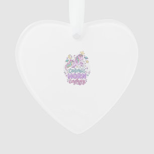 Eenhoorn Kosmische Hoorn Energie Schattig Pastel G Ornament