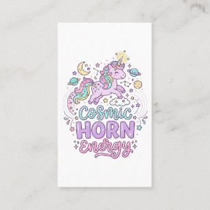 Eenhoorn Kosmische Hoorn Energie Schattig Pastel G Visitekaartje