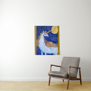 Eenhoorn "Kunst door kinderen" Wandkleed