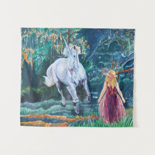 Eenhoorn Kunst Wandkleed