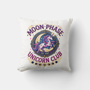 Eenhoorn Maanfase Eenhoorn Club Commercieel Shirt  Kussen
