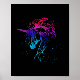 Eenhoorn Magic Horse Fantasy Art Love Graph Poster