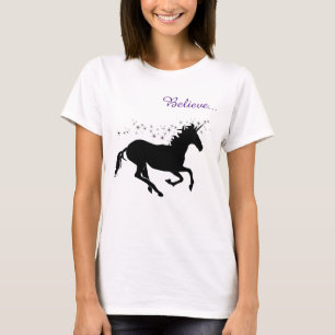 Eenhoorn Magie Geloof Zwarte Vrouwen T-shirt