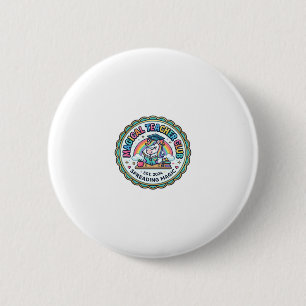 Eenhoorn Magische Leraar Club Grappig Cadeau Ontwe Ronde Button 5,7 Cm