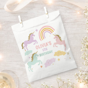Eenhoorn Magische Regenboog Viering Meisje Verjaar Bedankzakje