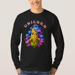 Eenhoorn Maïs Grappig Kleurrijke Schattigee Jongen T-shirt