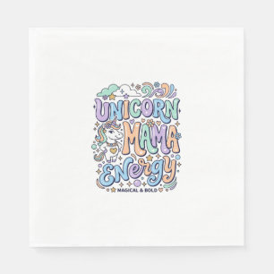 Eenhoorn Mama Energie Kawaii Vector Ontwerp_1 Servet