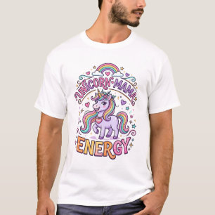 Eenhoorn Mama Energie Kleurrijk Zazzle Ontwerp_1 T-shirt