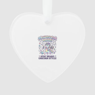 Eenhoorn Mathicorn Modus Charmerende Witte Achterg Ornament