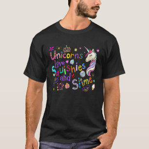 Eenhoorn Meisjes Tieners Liefde Squishies & Slime T-shirt