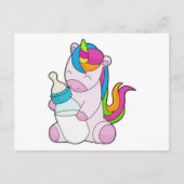 Eenhoorn Melkfles Briefkaart (Voorkant)