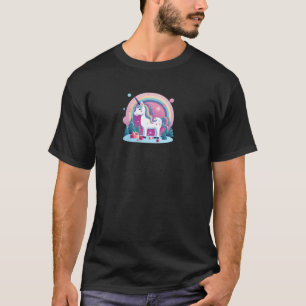 Eenhoorn met bomen en Cadeaus Design Christmas U T-shirt