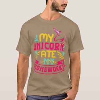 Eenhoorn met citaat liefde vrienden t-shirt