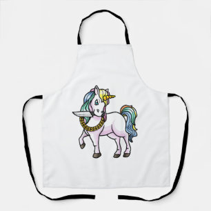 Eenhoorn Met Mes Meisjes Vrouwen T-Shirt Schort
