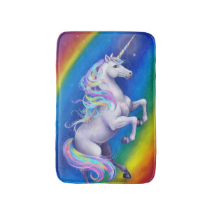 Eenhoorn met Regenboog Badmat