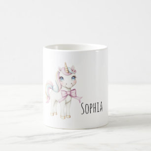 Eenhoorn met roze lint koffiemok