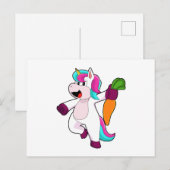 Eenhoorn met Wortel Briefkaart (Voorkant / Achterkant)