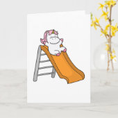 Eenhoorn met Zwengel Kaart (Gele Bloem)