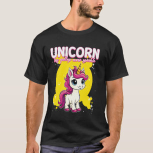 Eenhoorn Minder galop Meer Sparkle Eenhoorn T-shirt