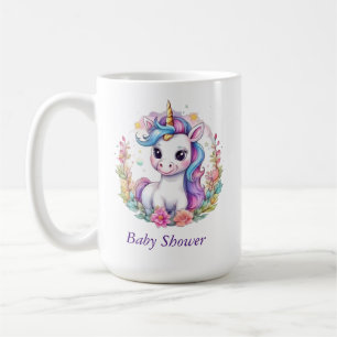 Eenhoorn minimalistisch Baby shower positief Koffiemok