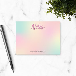 Eenhoorn Mix Patroon Faux Roze Glitter Post-it® Notes