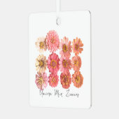 Eenhoorn Mix Zinnia Collage Ornament (Voorkant links)