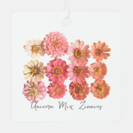 Eenhoorn Mix Zinnia Collage Ornament