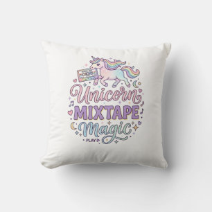 Eenhoorn Mixtape Magie Schattige Sticker en Shirt  Kussen