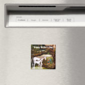 Eenhoorn Moederdag Magnet Magneet (Insitu (Vaatwasser))