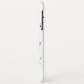 Eenhoorn Monogram Paarse Sterren Case-Mate iPhone Case (Achterkant/links)