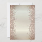 Eenhoorn Moon Gold Glitter Confetti Baby shower Kaart (Achterkant)