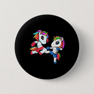 Eenhoorn Muay Thai - Thaise Boksen En Kickboksen G Ronde Button 5,7 Cm