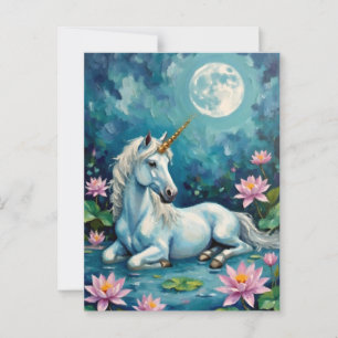 Eenhoorn Mystic Garden Briefkaart